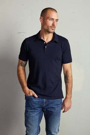 RANDALL COTTON SLUB POLO - Velvet Staging 2.0