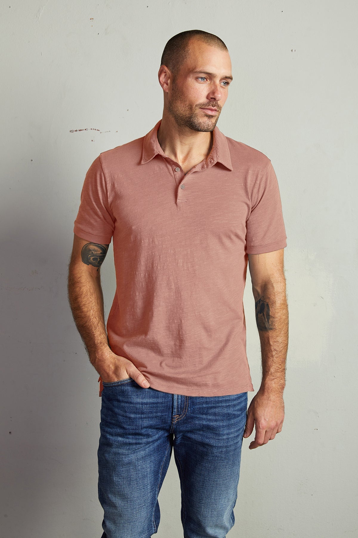 RANDALL COTTON SLUB POLO - Velvet Staging 2.0