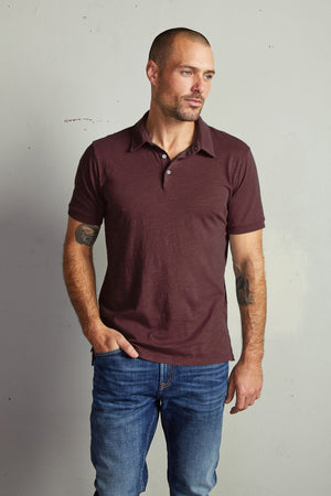 RANDALL COTTON SLUB POLO - Velvet Staging 2.0