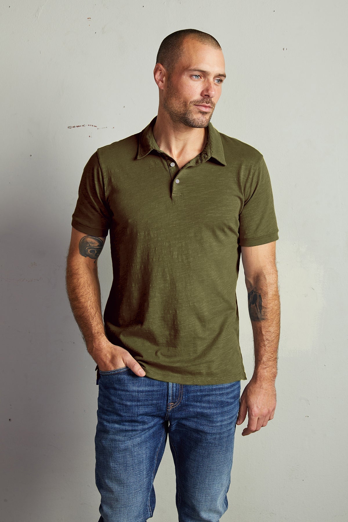 RANDALL COTTON SLUB POLO - Velvet Staging 2.0-26916310024388
