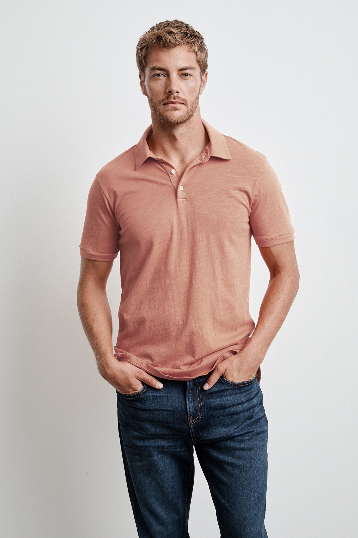 RANDALL COTTON SLUB POLO - Velvet Staging 2.0
