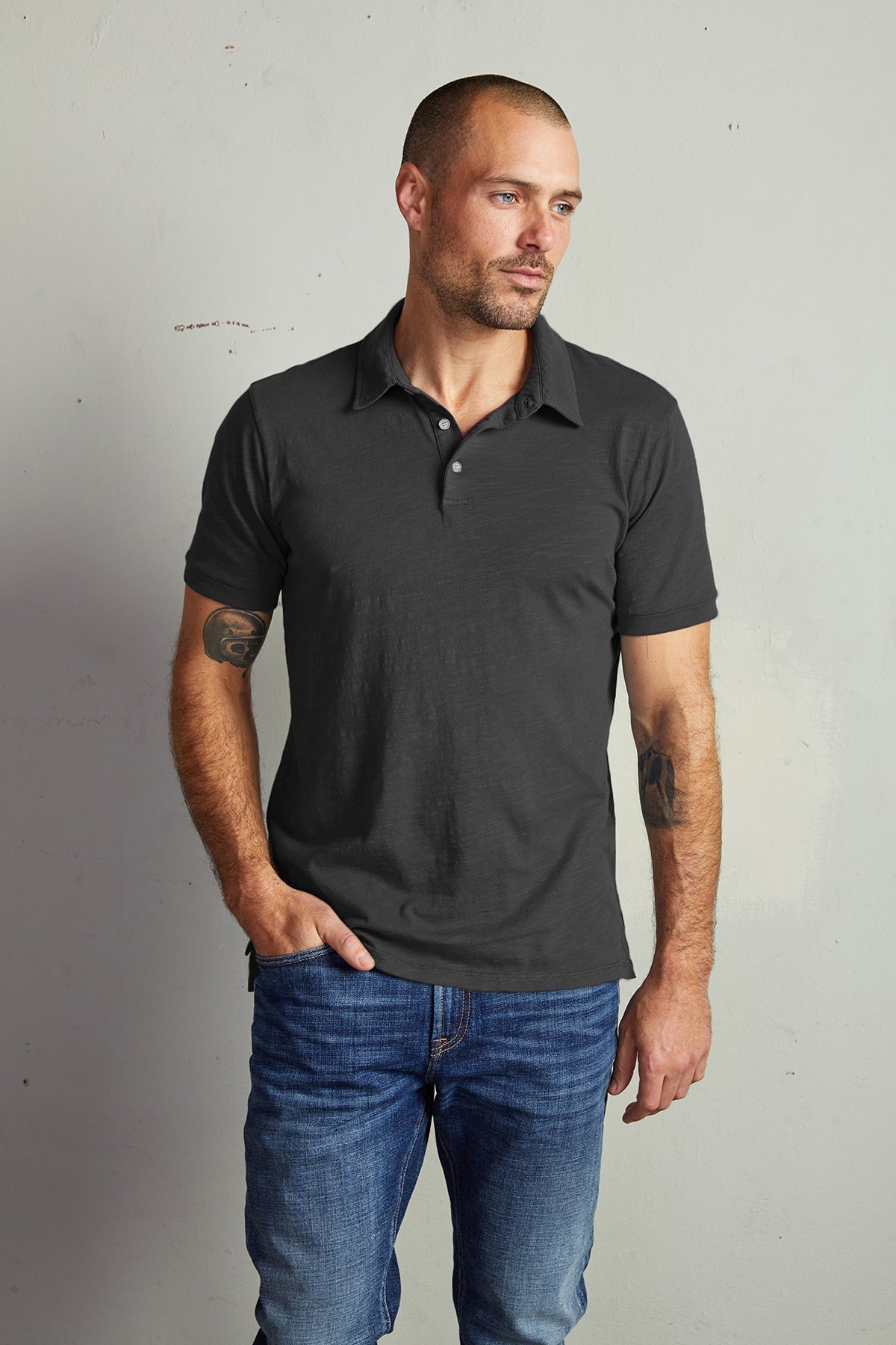 RANDALL COTTON SLUB POLO - Velvet Staging 2.0