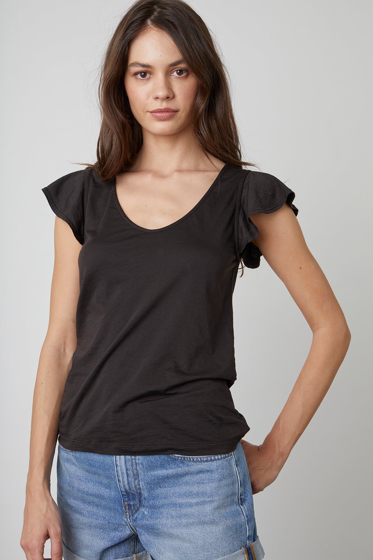 RASHIDA SCOOP NECK TEE - Velvet Staging 2.0