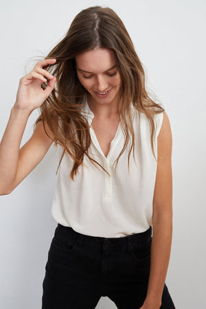 RAVIN SLEEVELESS BLOUSE - Velvet Staging 2.0