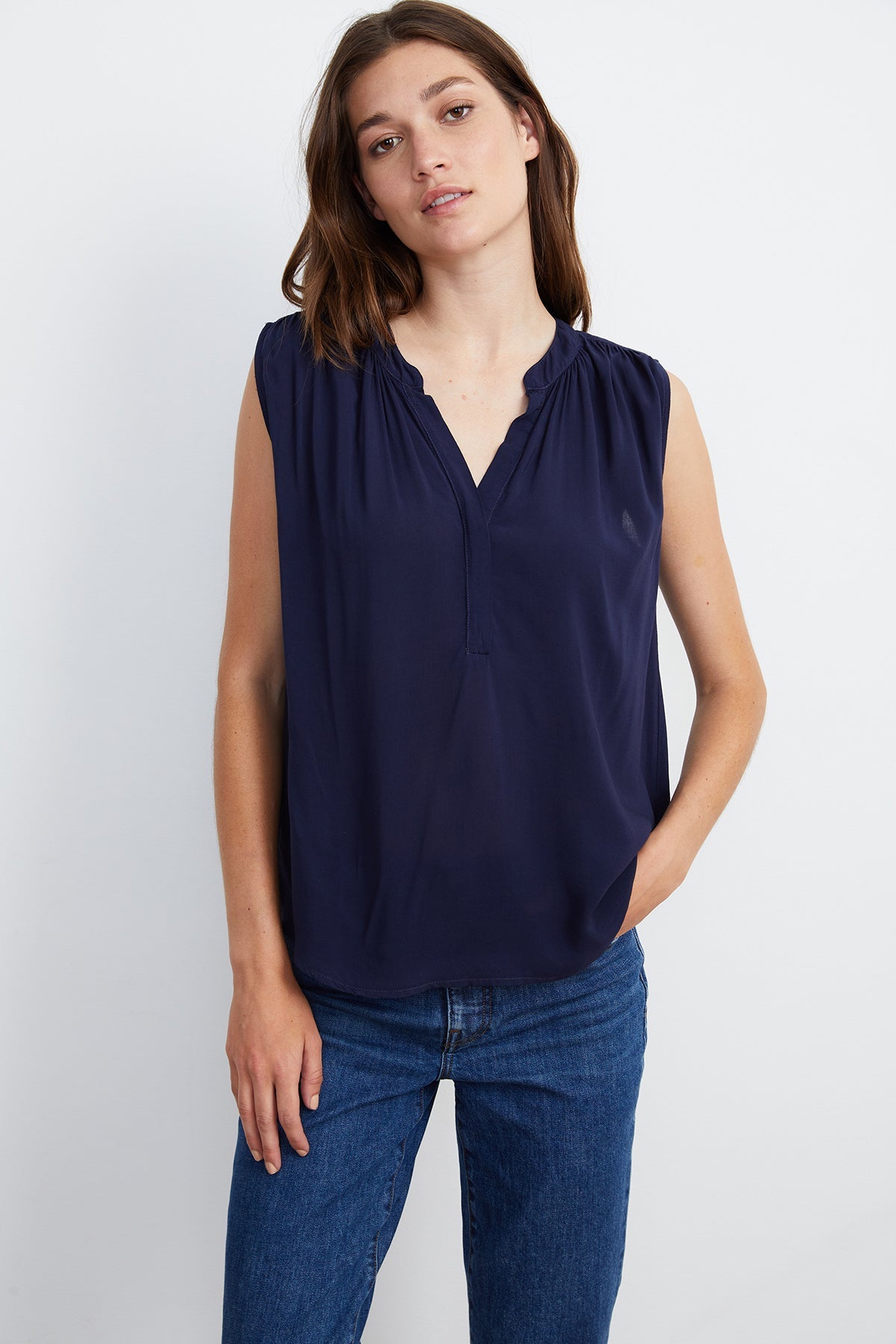 RAVIN SLEEVELESS BLOUSE - Velvet Staging 2.0-26916311138500