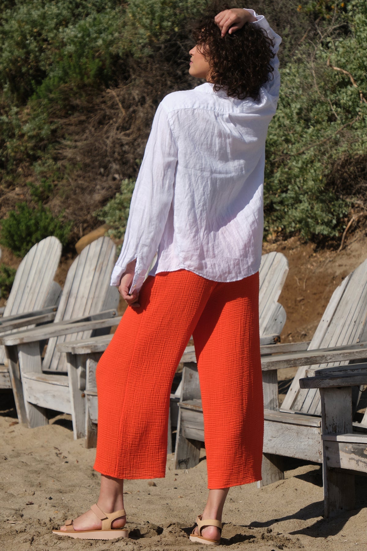 RAVYN COTTON GAUZE WIDE LEG PANT - Velvet Staging 2.0