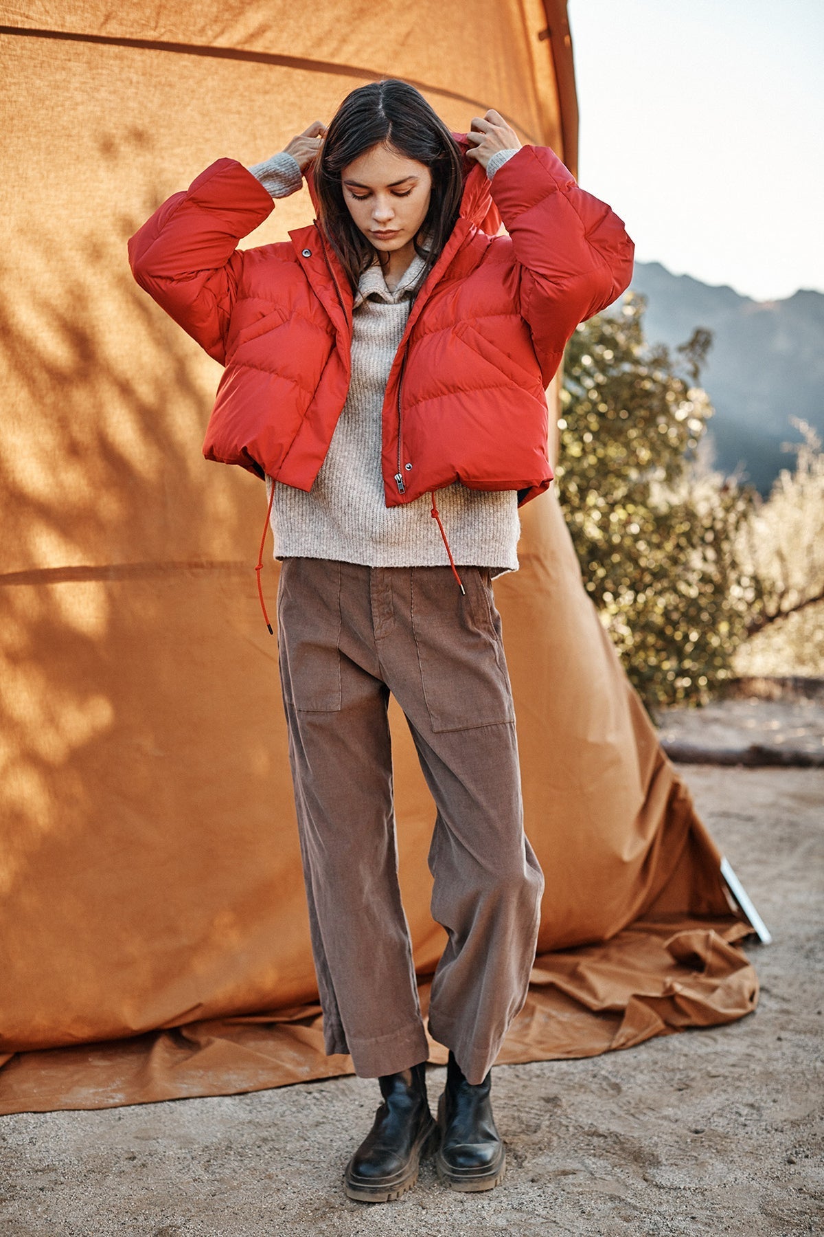 RAYLIN CROPPED PUFFER JACKET - Velvet Staging 2.0
