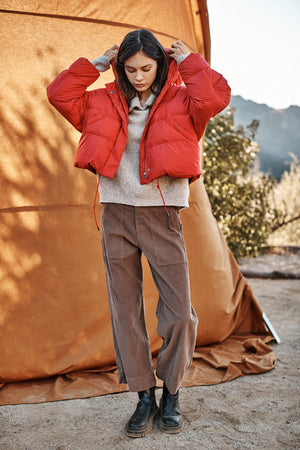 RAYLIN CROPPED PUFFER JACKET - Velvet Staging 2.0