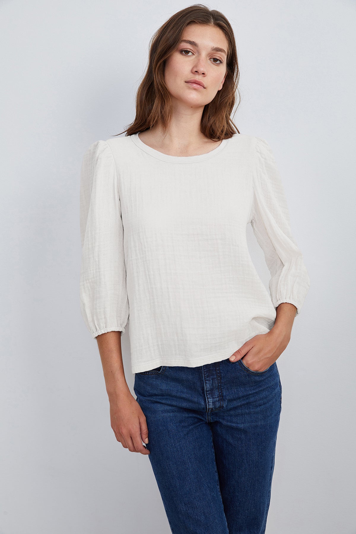 REEBA COTTON CONTRAST TOP - Velvet Staging 2.0-26916313366724
