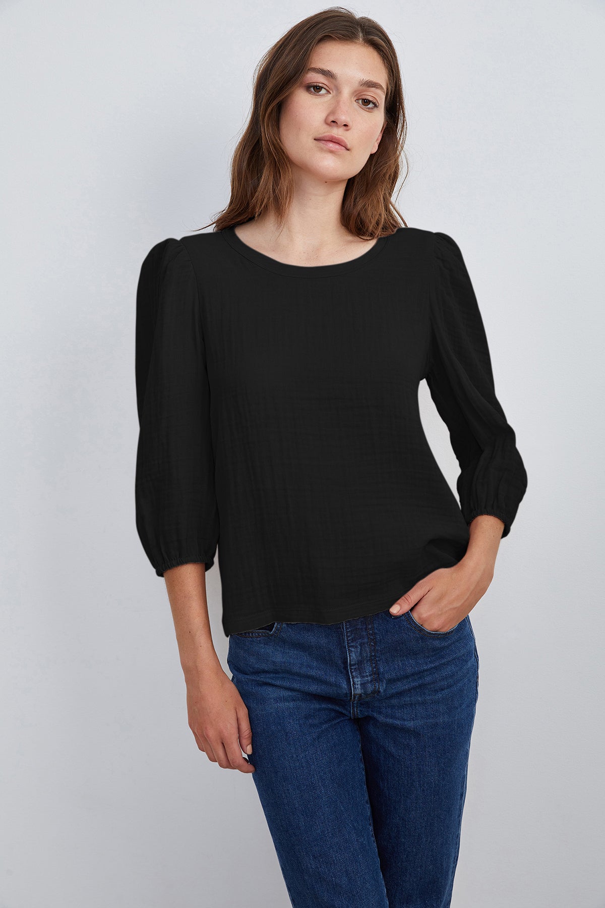 REEBA COTTON CONTRAST TOP - Velvet Staging 2.0-26916313432260