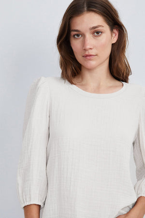 REEBA COTTON CONTRAST TOP - Velvet Staging 2.0