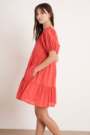RENELLE PUFF SLEEVE DRESS - Velvet Staging 2.0