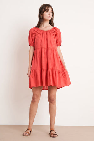 RENELLE PUFF SLEEVE DRESS - Velvet Staging 2.0
