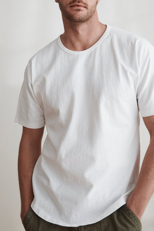 RICK COTTON JERSEY DROP SHOULDER CREW TEE - Velvet Staging 2.0