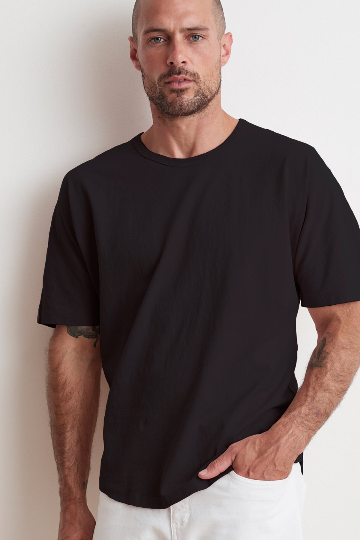 RICK DROP SHOULDER CREW TEE - Velvet Staging 2.0-26916314644676