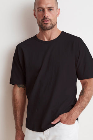 RICK DROP SHOULDER CREW TEE - Velvet Staging 2.0
