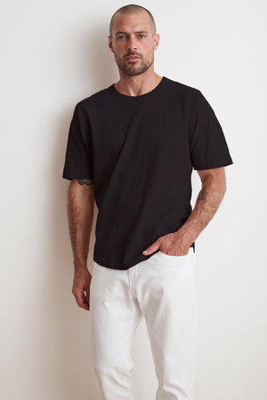 RICK DROP SHOULDER CREW TEE - Velvet Staging 2.0