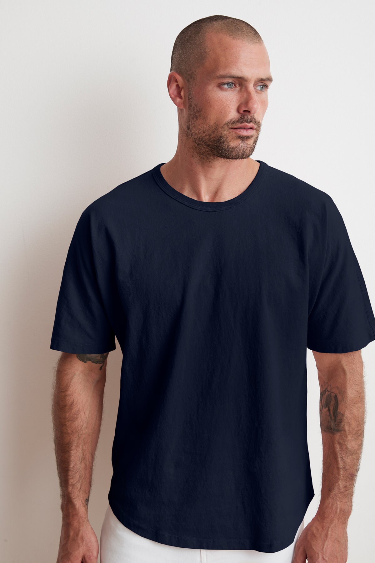 RICK DROP SHOULDER CREW TEE - Velvet Staging 2.0