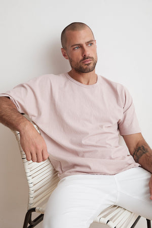 RICK DROP SHOULDER CREW TEE - Velvet Staging 2.0