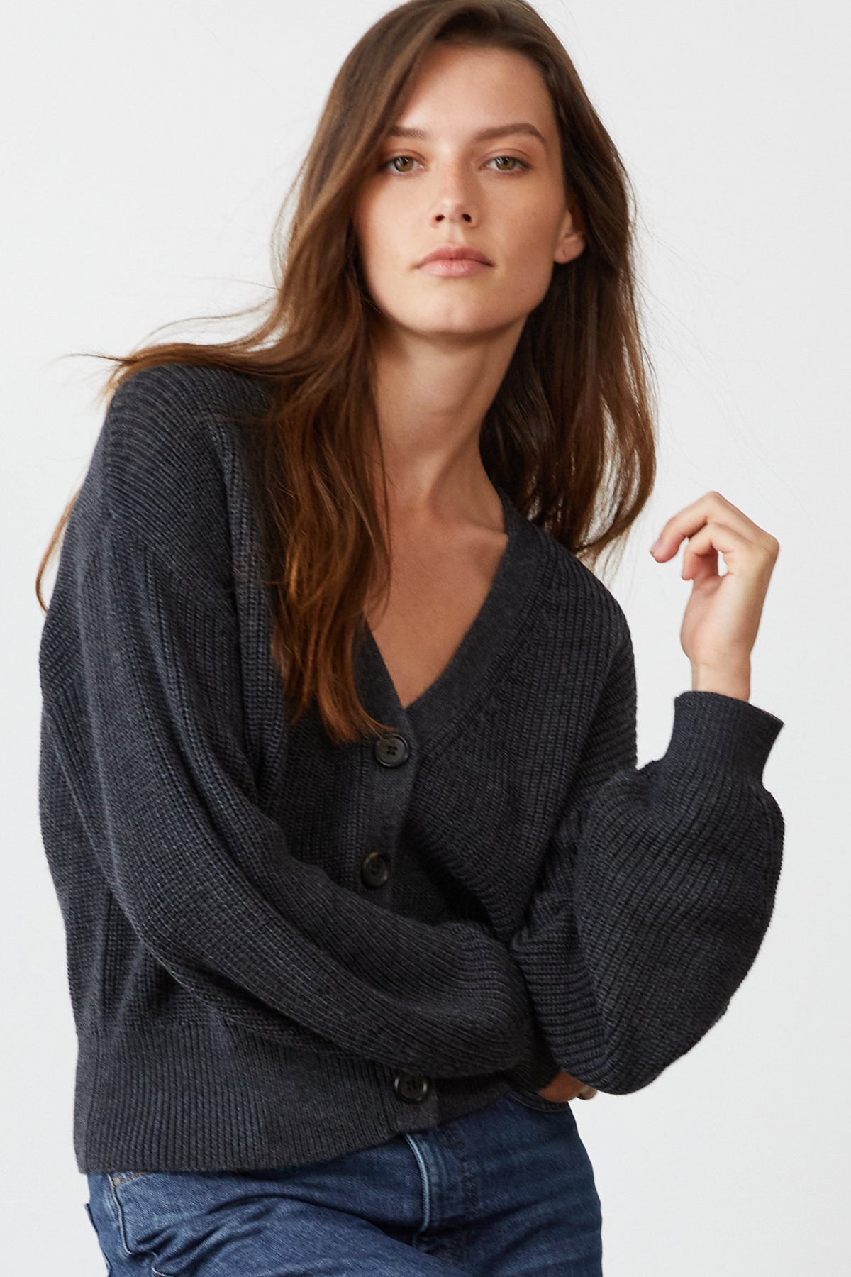 RILEY BUTTON-UP CARDIGAN - Velvet Staging 2.0