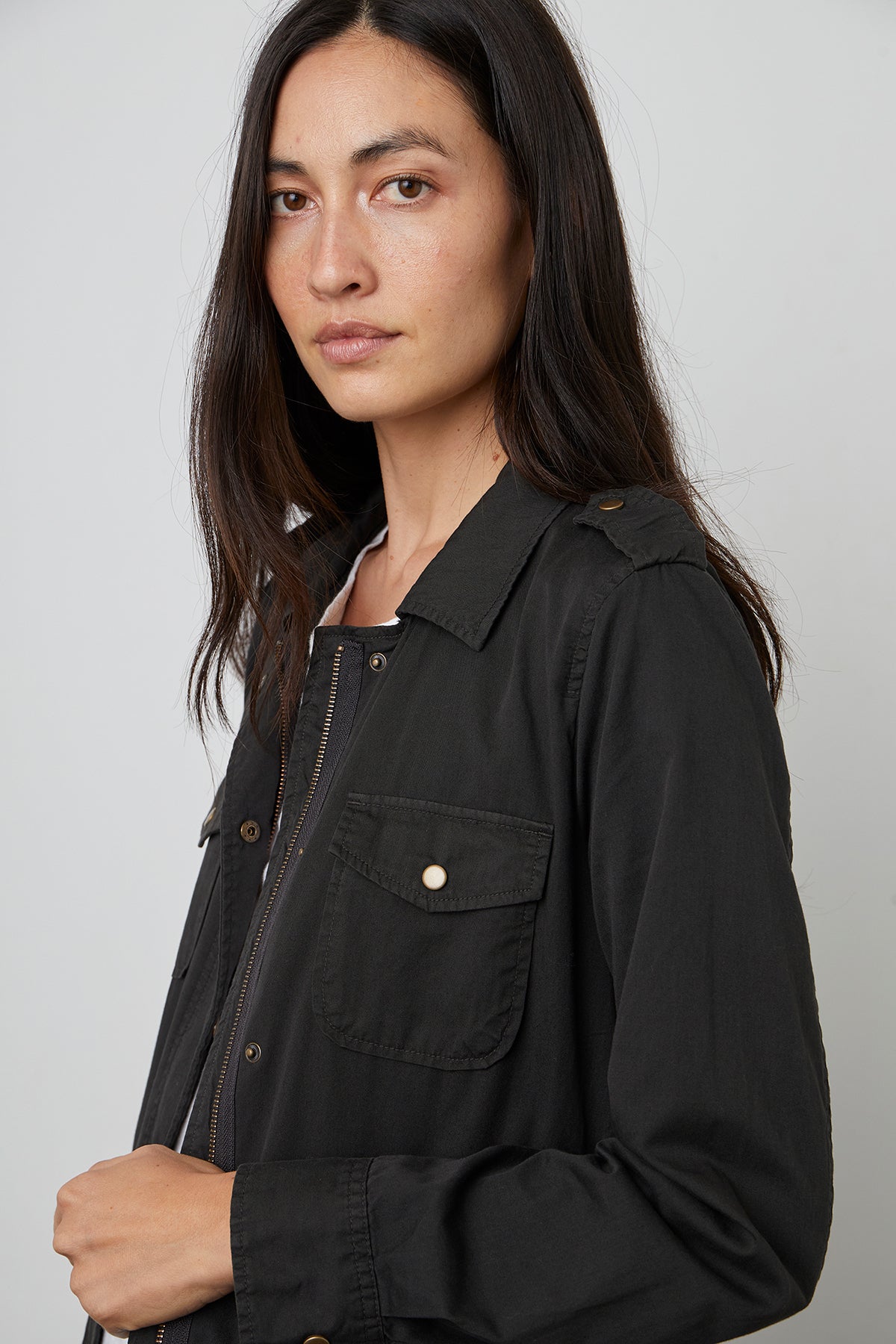 RUBY LIGHT-WEIGHT ARMY JACKET Velvet by Graham & Spencer-26916338073796