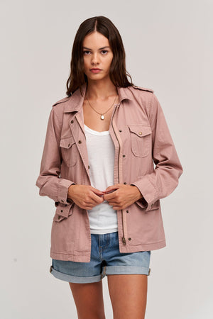 RUBY LIGHT-WEIGHT ARMY JACKET Velvet by Graham & Spencer