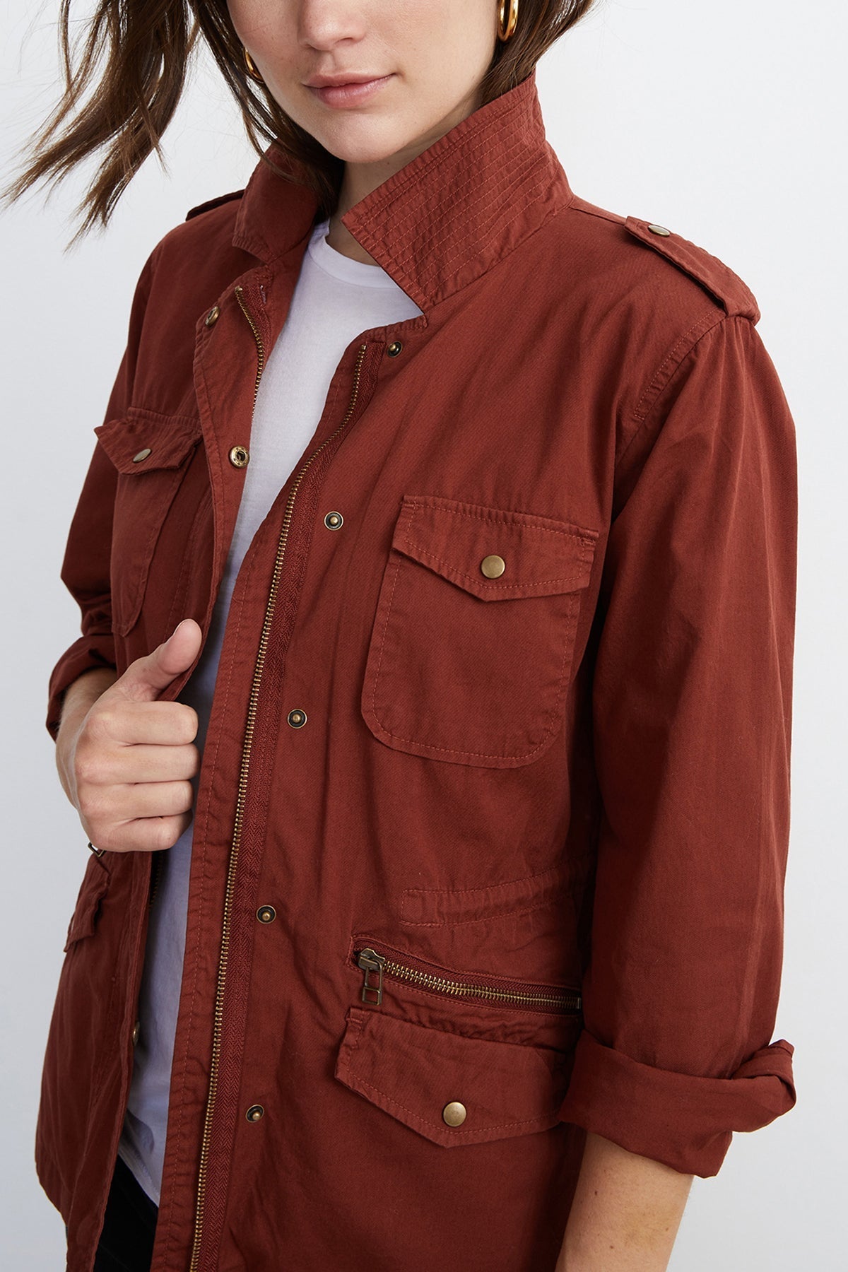 RUBY LIGHT-WEIGHT ARMY JACKET - Velvet Staging 2.0