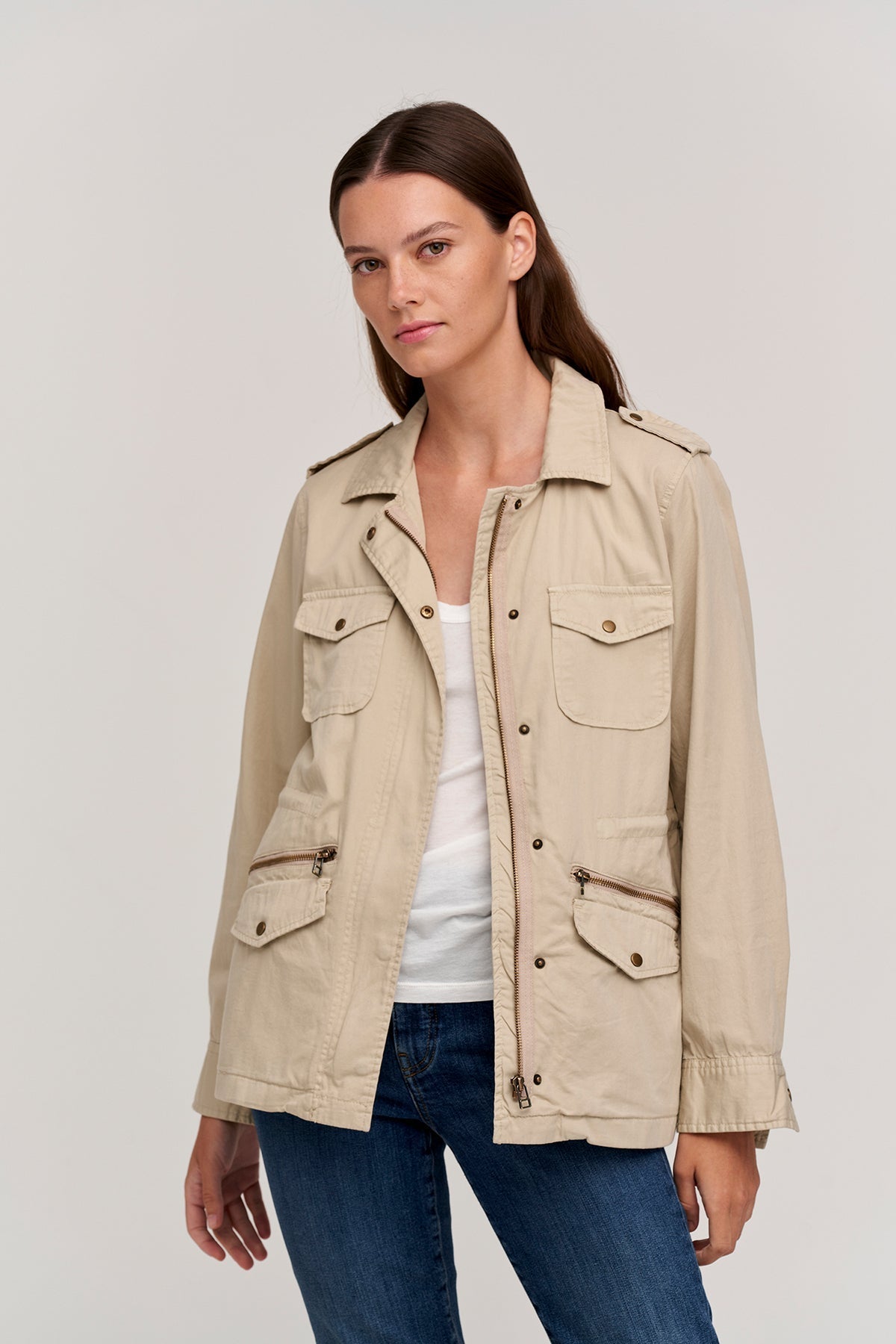 RUBY LIGHT-WEIGHT ARMY JACKET Velvet by Graham & Spencer