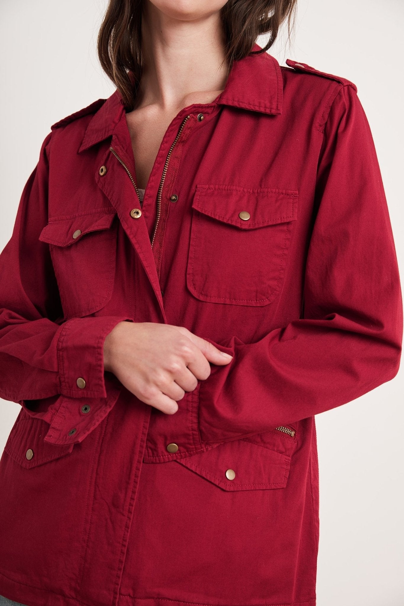 RUBY LIGHT-WEIGHT ARMY JACKET - Velvet Staging 2.0