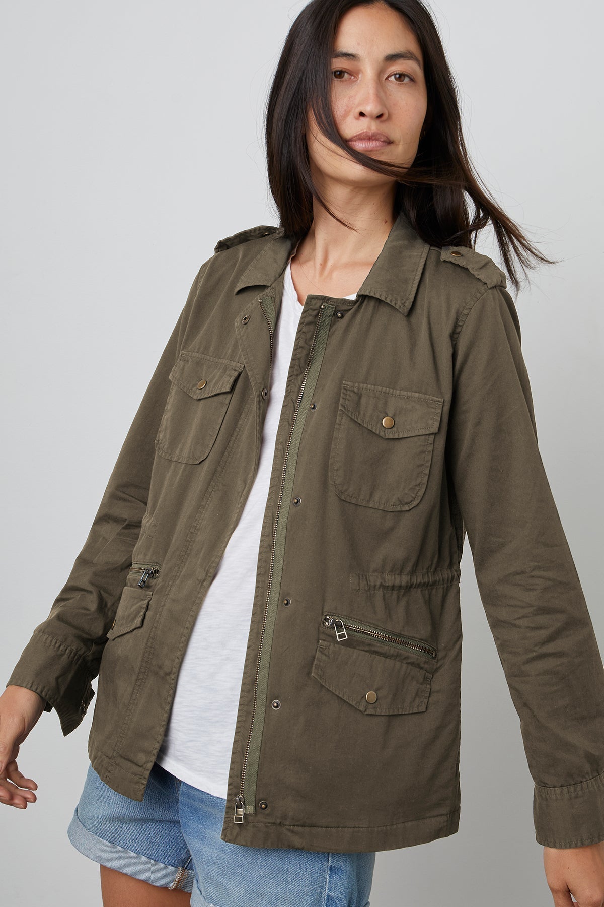 RUBY LIGHT-WEIGHT ARMY JACKET Velvet by Graham & Spencer