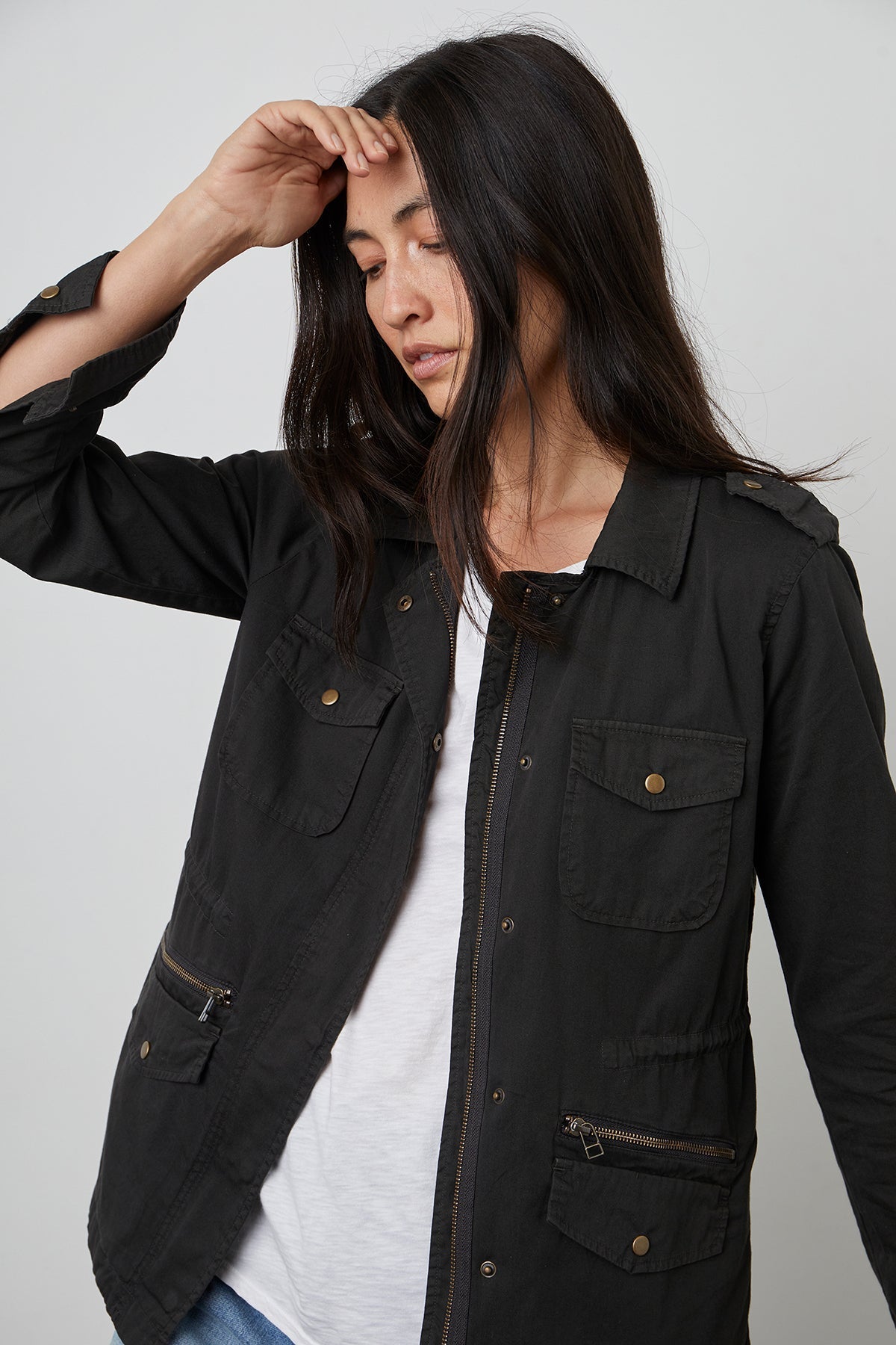 RUBY LIGHT-WEIGHT ARMY JACKET Velvet by Graham & Spencer-26916337909956