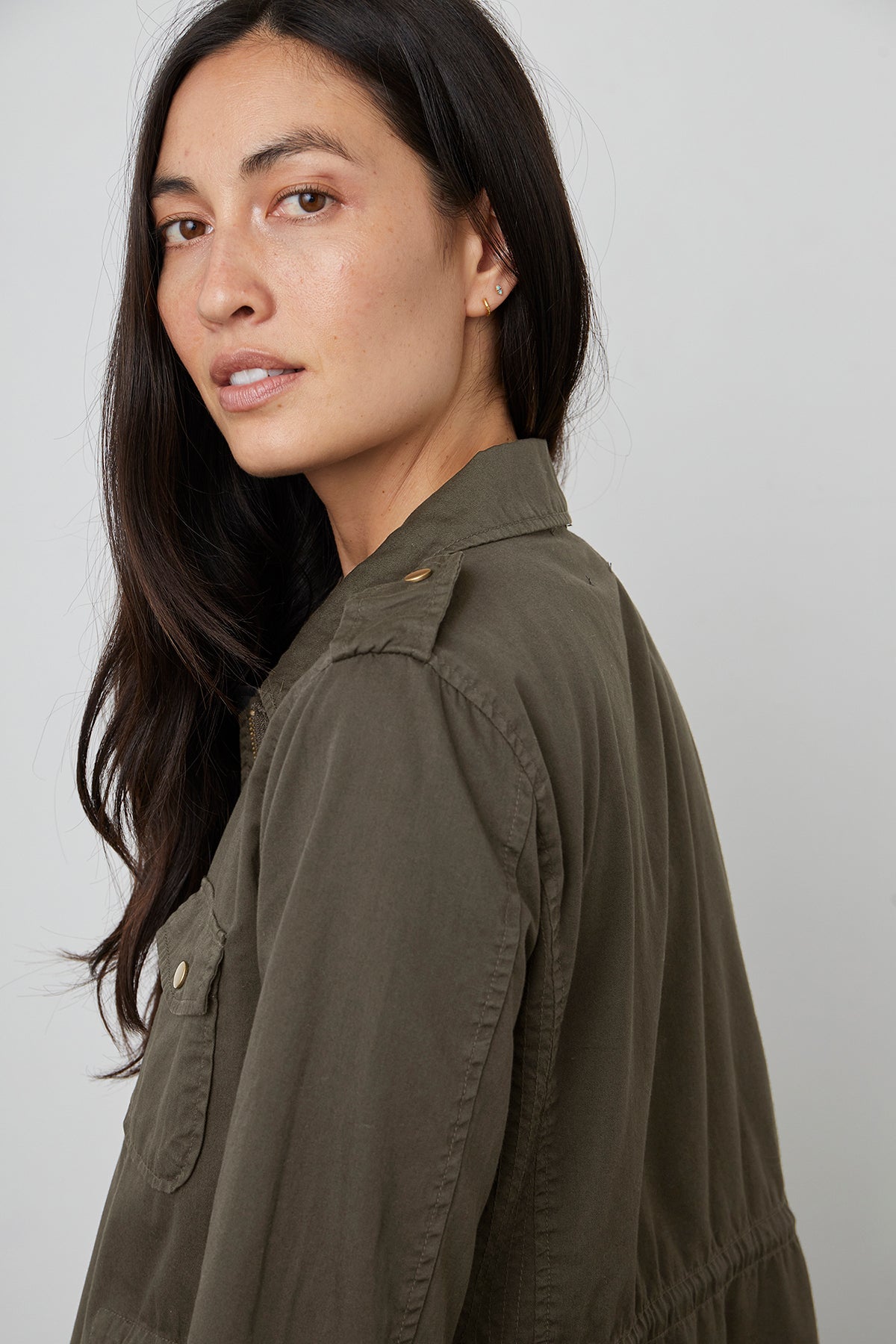 RUBY LIGHT-WEIGHT ARMY JACKET Velvet by Graham & Spencer-26916337877188