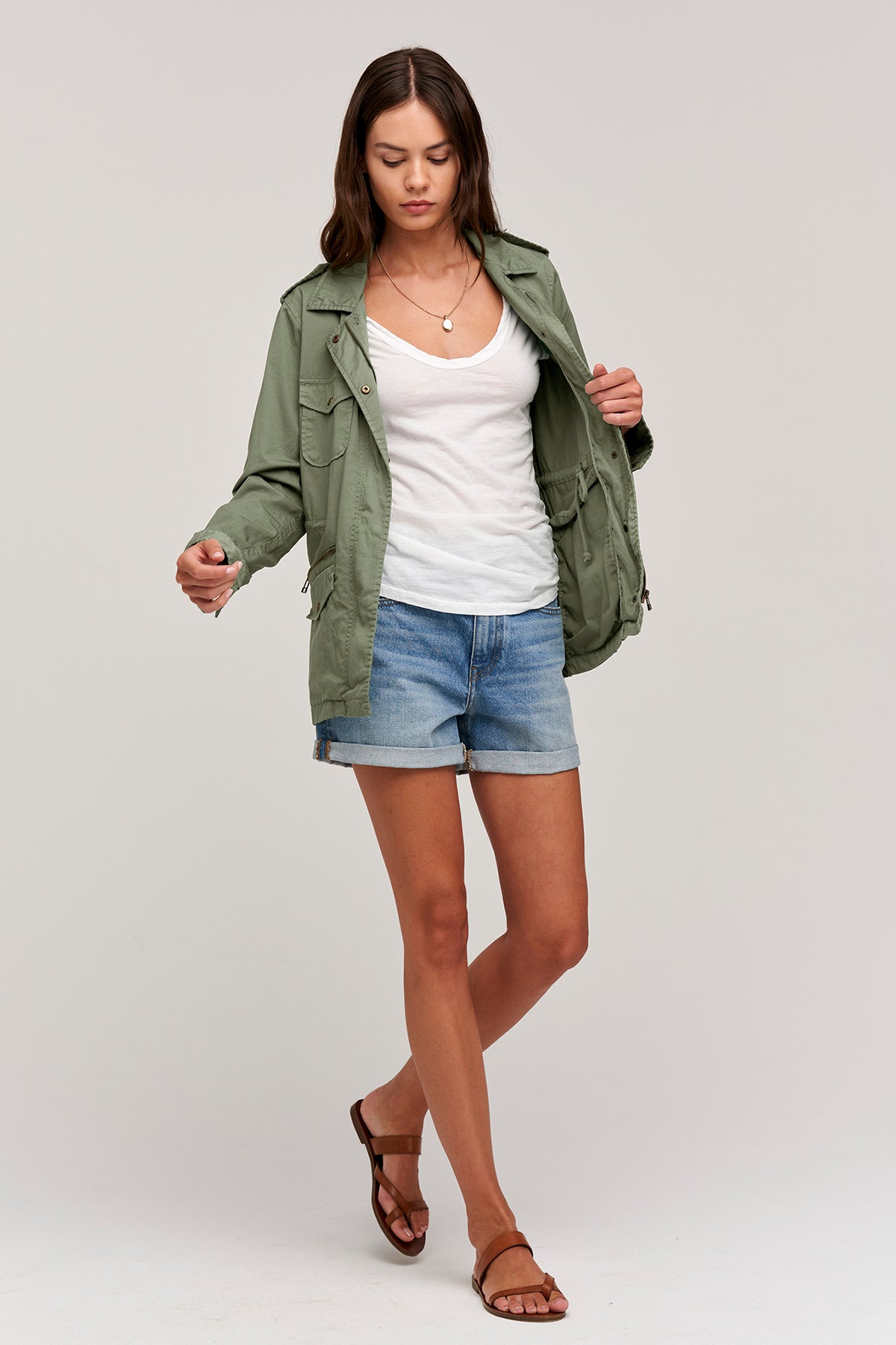 RUBY LIGHT-WEIGHT ARMY JACKET Velvet by Graham & Spencer