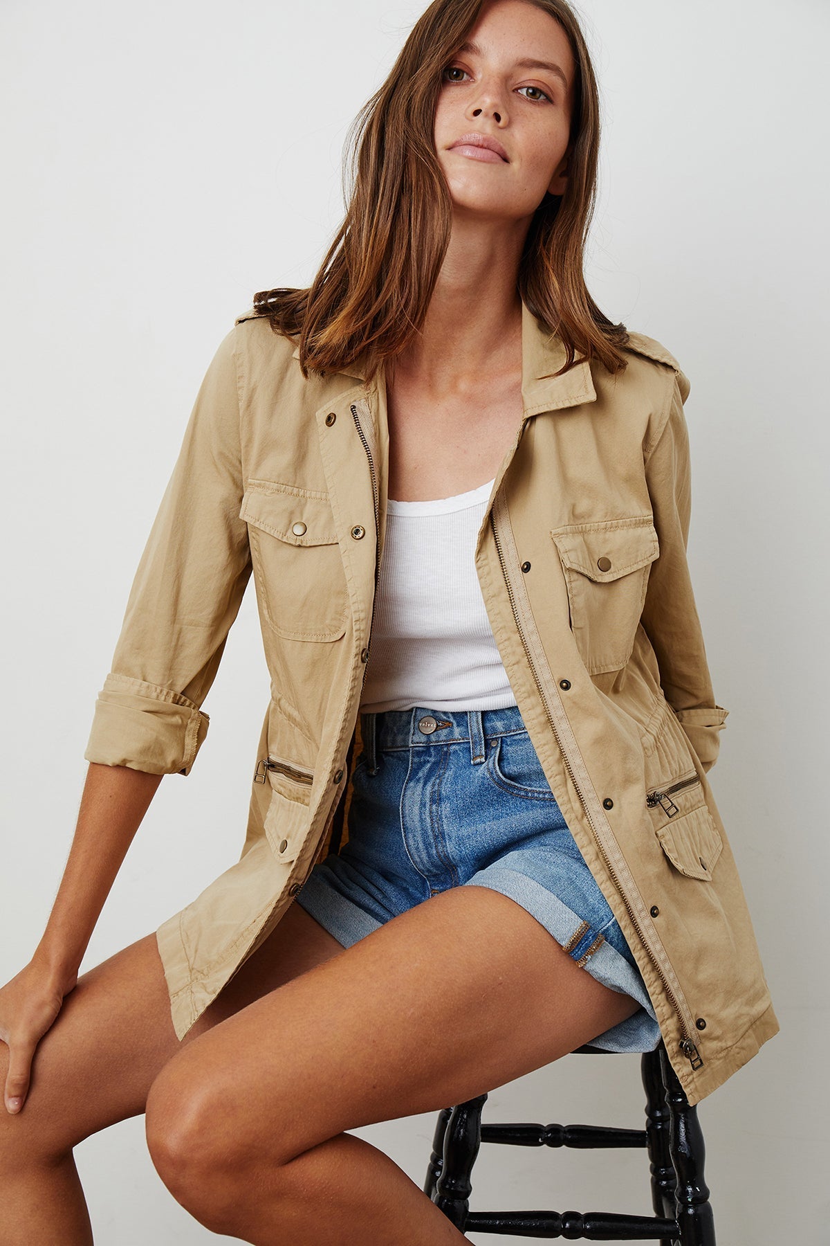RUBY LIGHT-WEIGHT ARMY JACKET - Velvet Staging 2.0