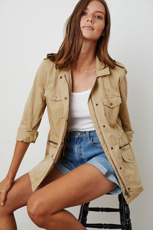 RUBY LIGHT-WEIGHT ARMY JACKET - Velvet Staging 2.0