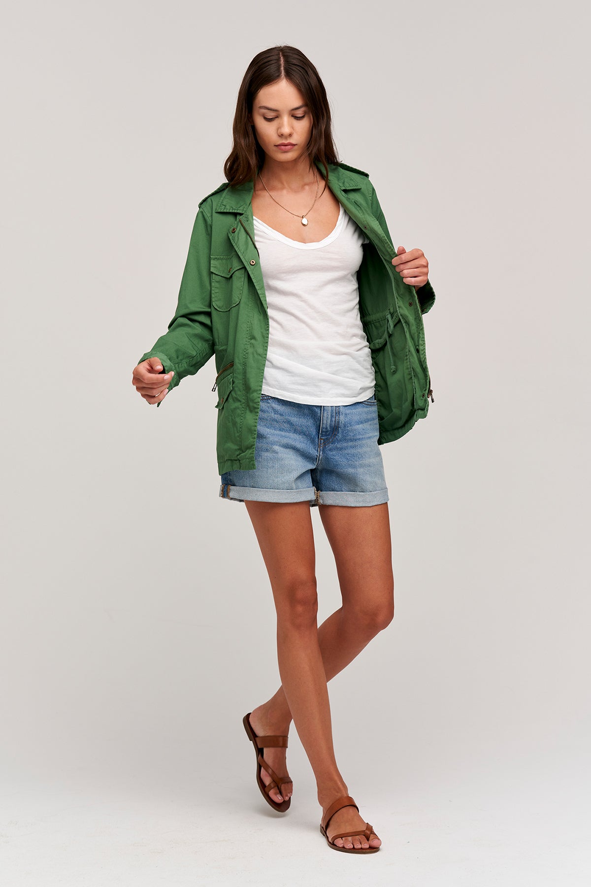 RUBY LIGHT-WEIGHT ARMY JACKET Velvet by Graham & Spencer-26916337418436