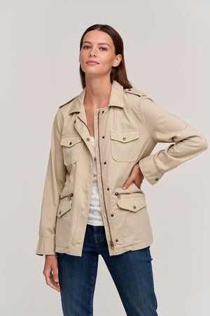RUBY LIGHT-WEIGHT ARMY JACKET Velvet by Graham & Spencer