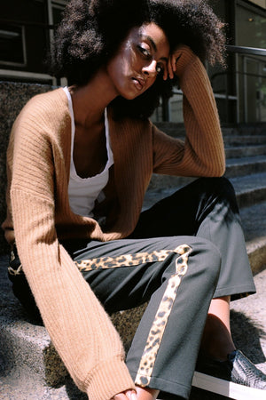 RUTHIE CHEETAH SIDE STRIPE TWILL PANT - Velvet Staging 2.0