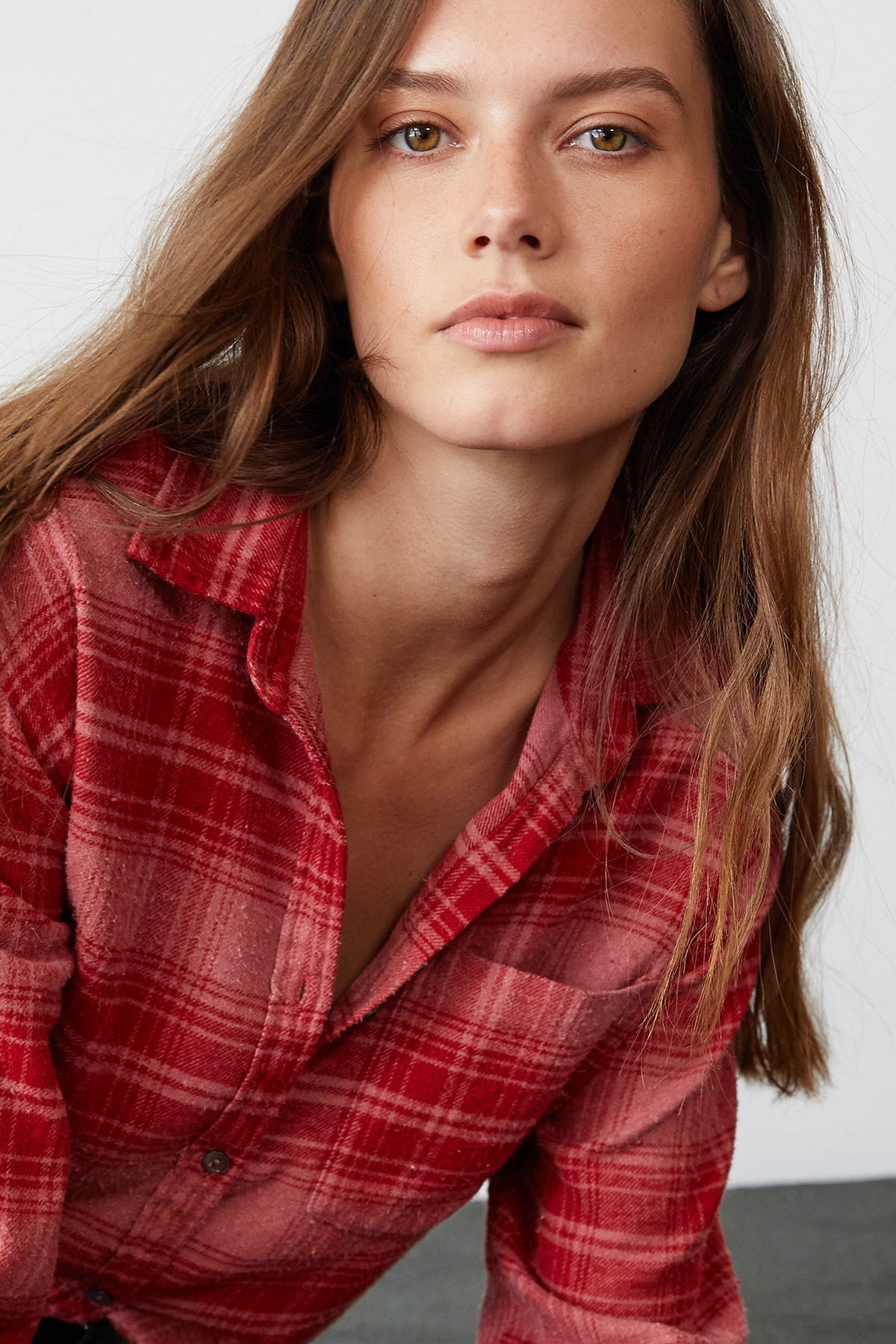 RUZ PLAID BUTTON-UP SHIRT - Velvet Staging 2.0-26916328472772