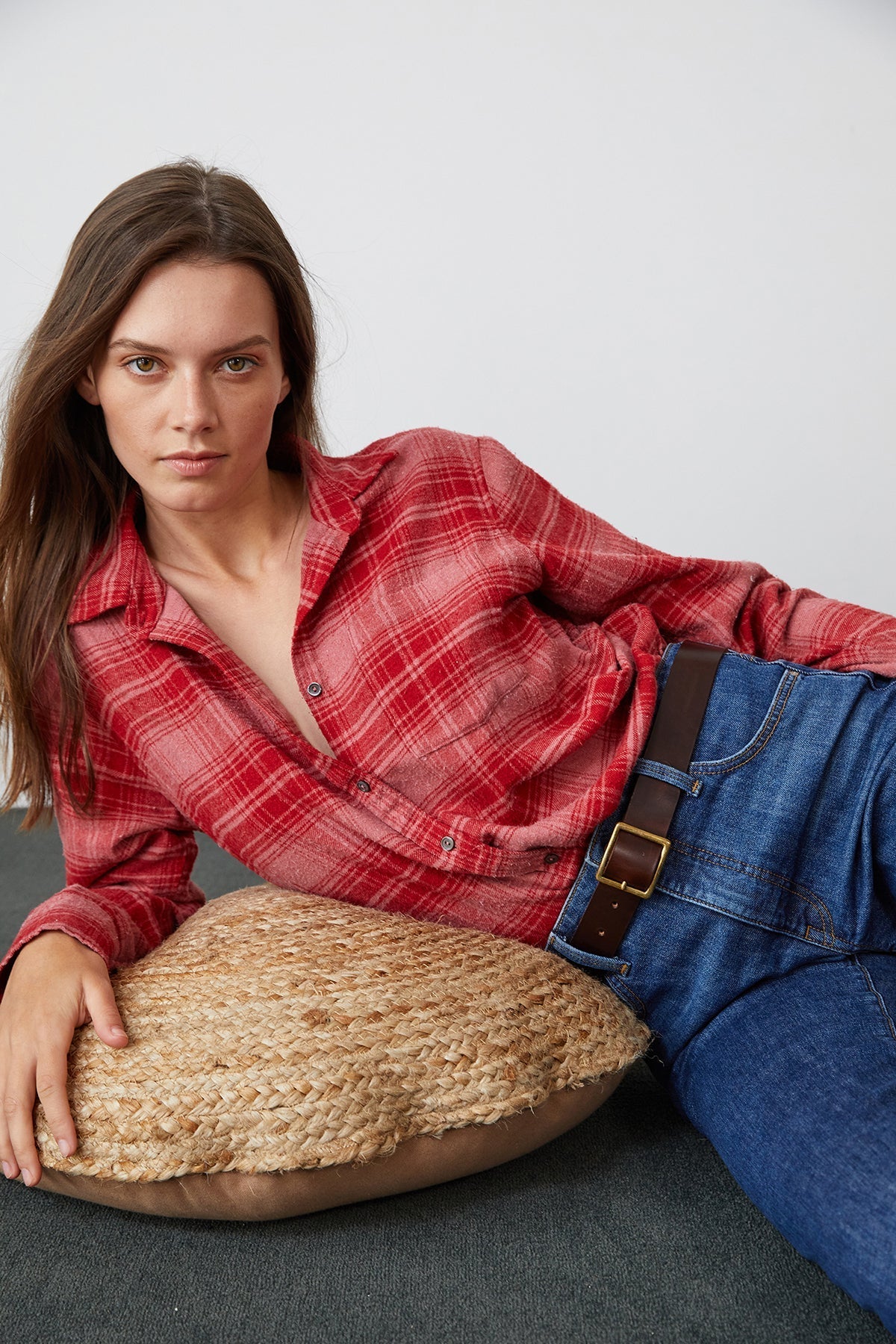 RUZ PLAID BUTTON-UP SHIRT - Velvet Staging 2.0