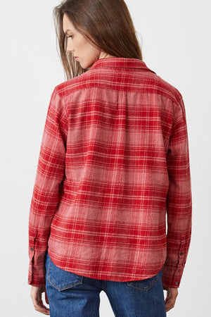RUZ PLAID BUTTON-UP SHIRT - Velvet Staging 2.0