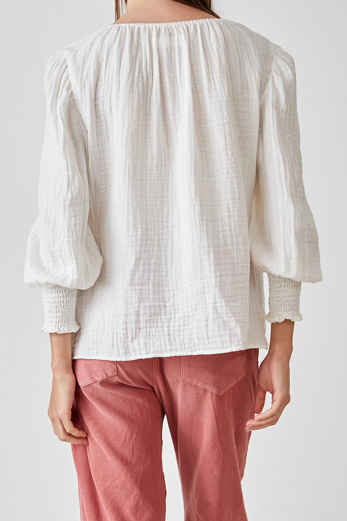 RYLEE COTTON GAUZE BLOUSE - Velvet Staging 2.0