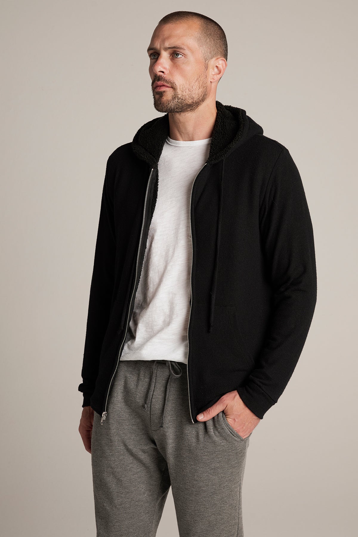 SALVADORE SHERPA LINED HOODIE - Velvet Staging 2.0-26916332961988