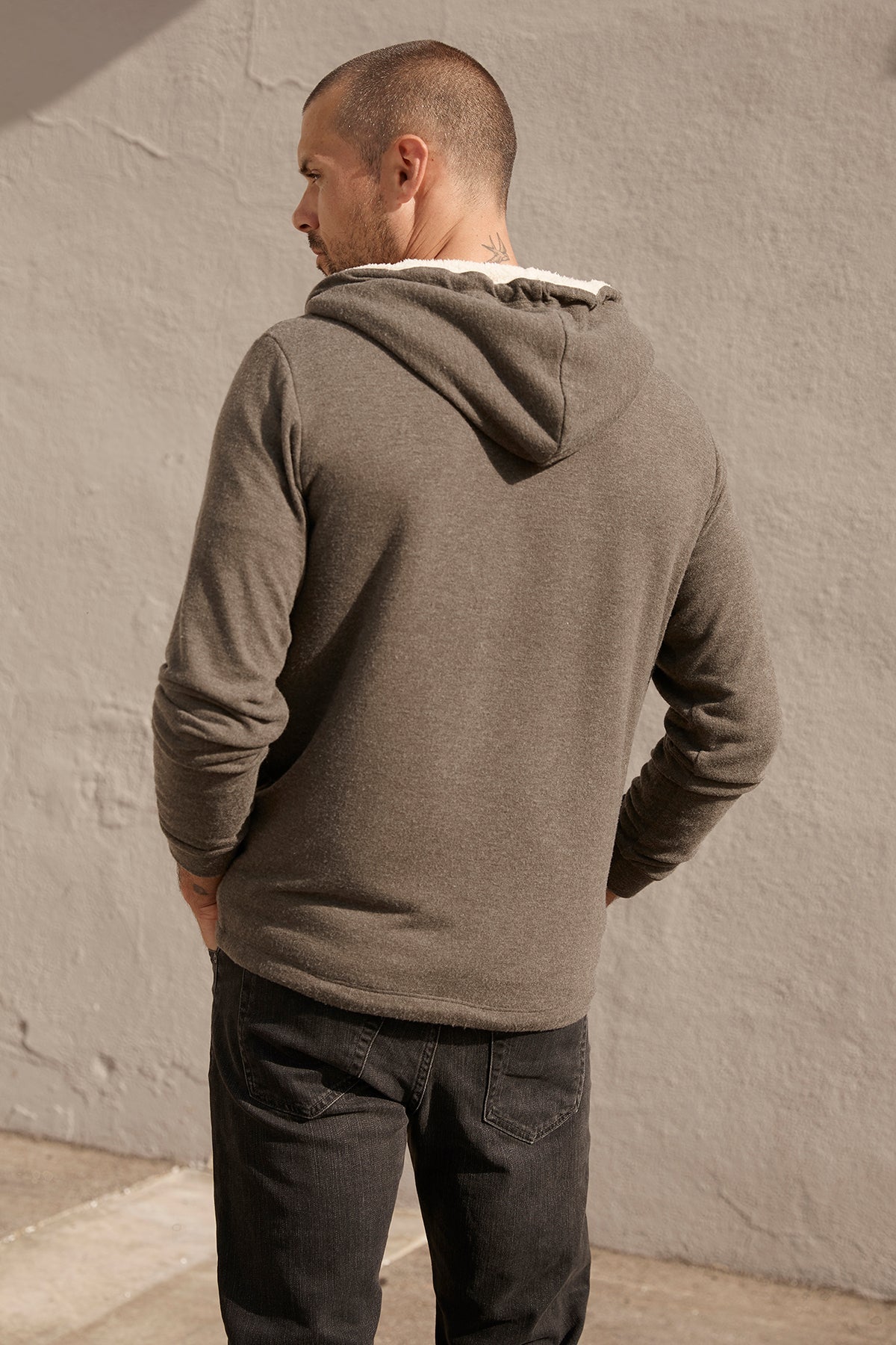 SALVADORE SHERPA LINED HOODIE - Velvet Staging 2.0