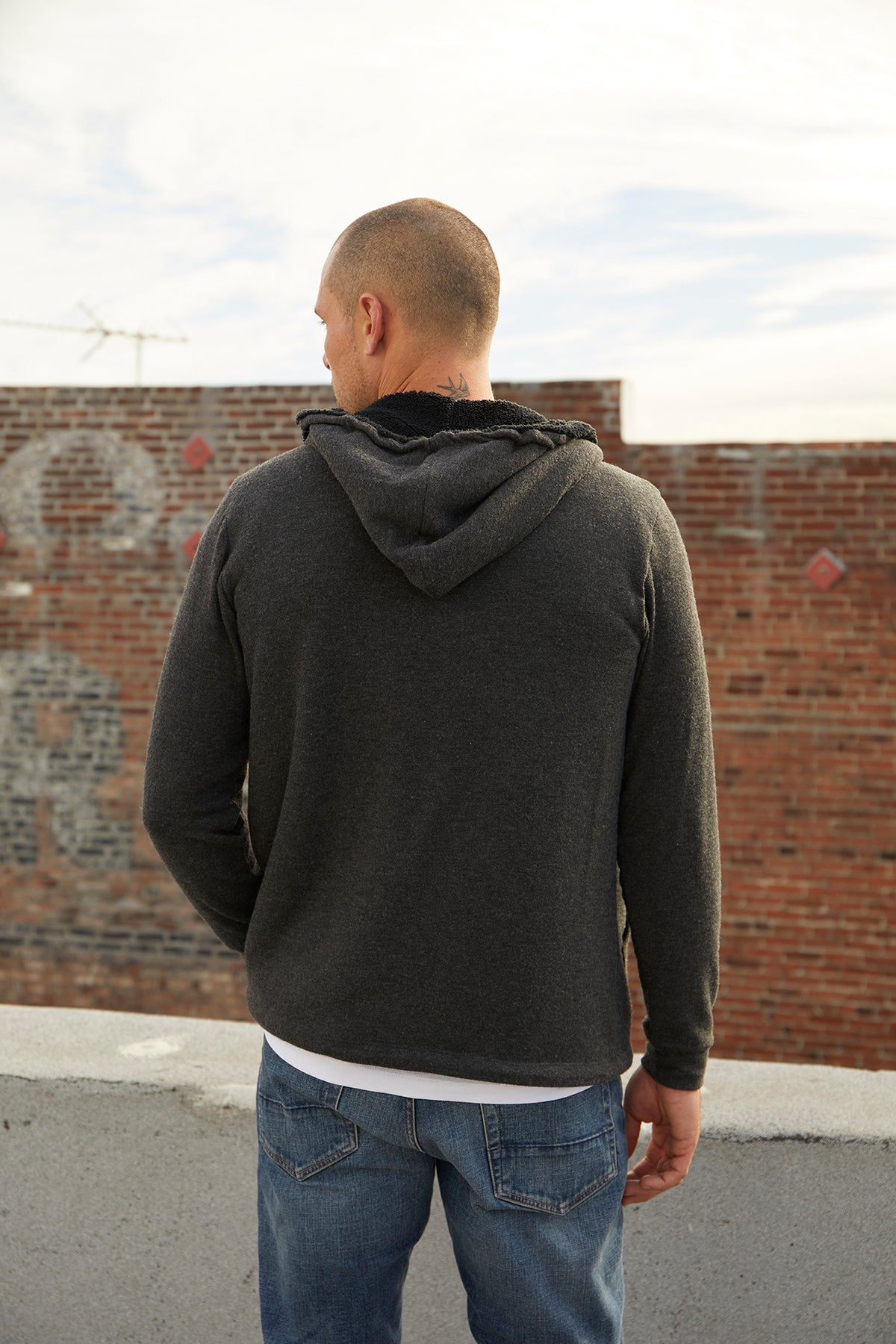 SALVADORE SHERPA LINED HOODIE - Velvet Staging 2.0