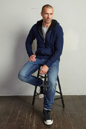 SALVADORE SHERPA LINED HOODIE - Velvet Staging 2.0