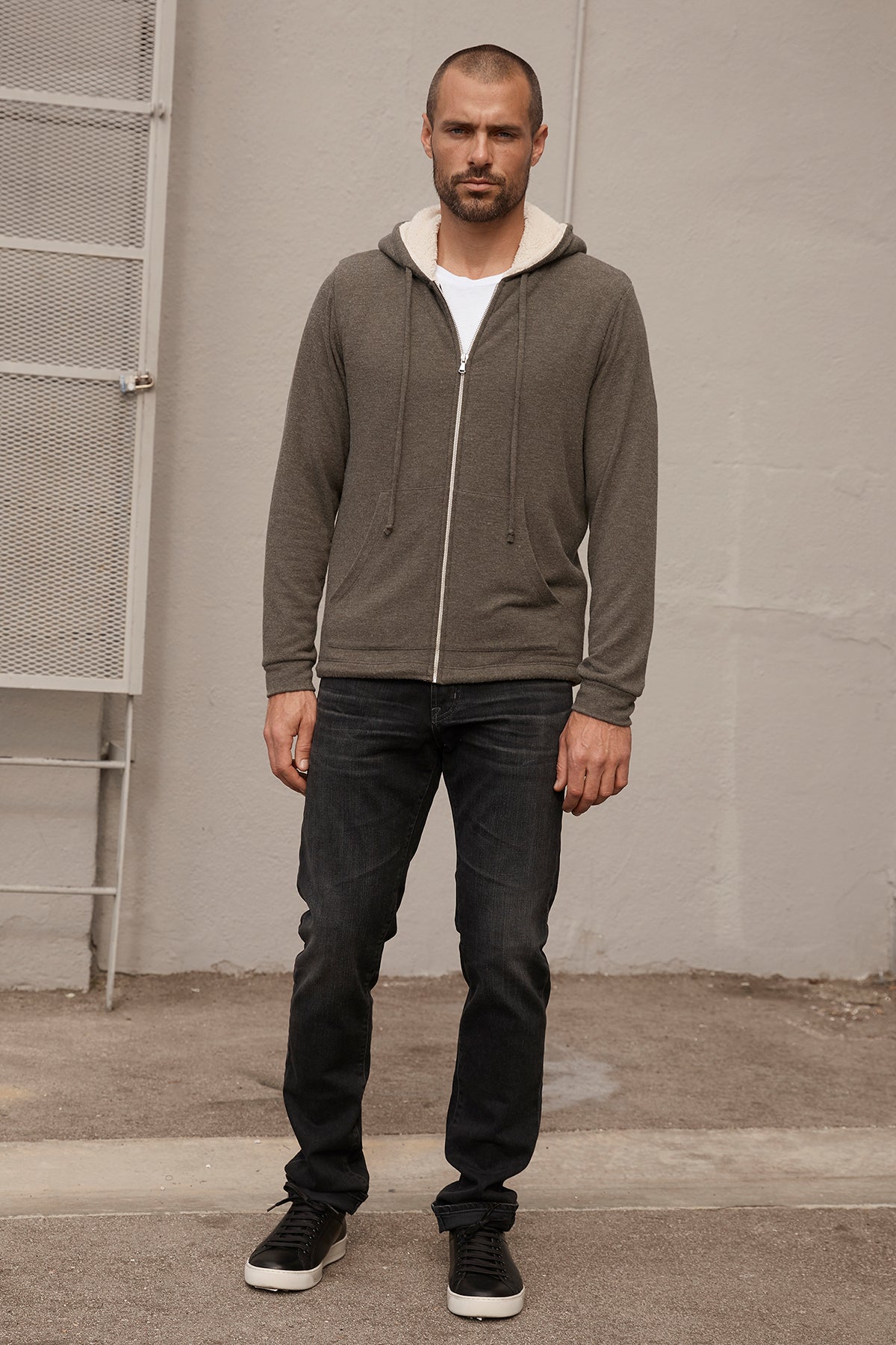 SALVADORE SHERPA LINED HOODIE - Velvet Staging 2.0