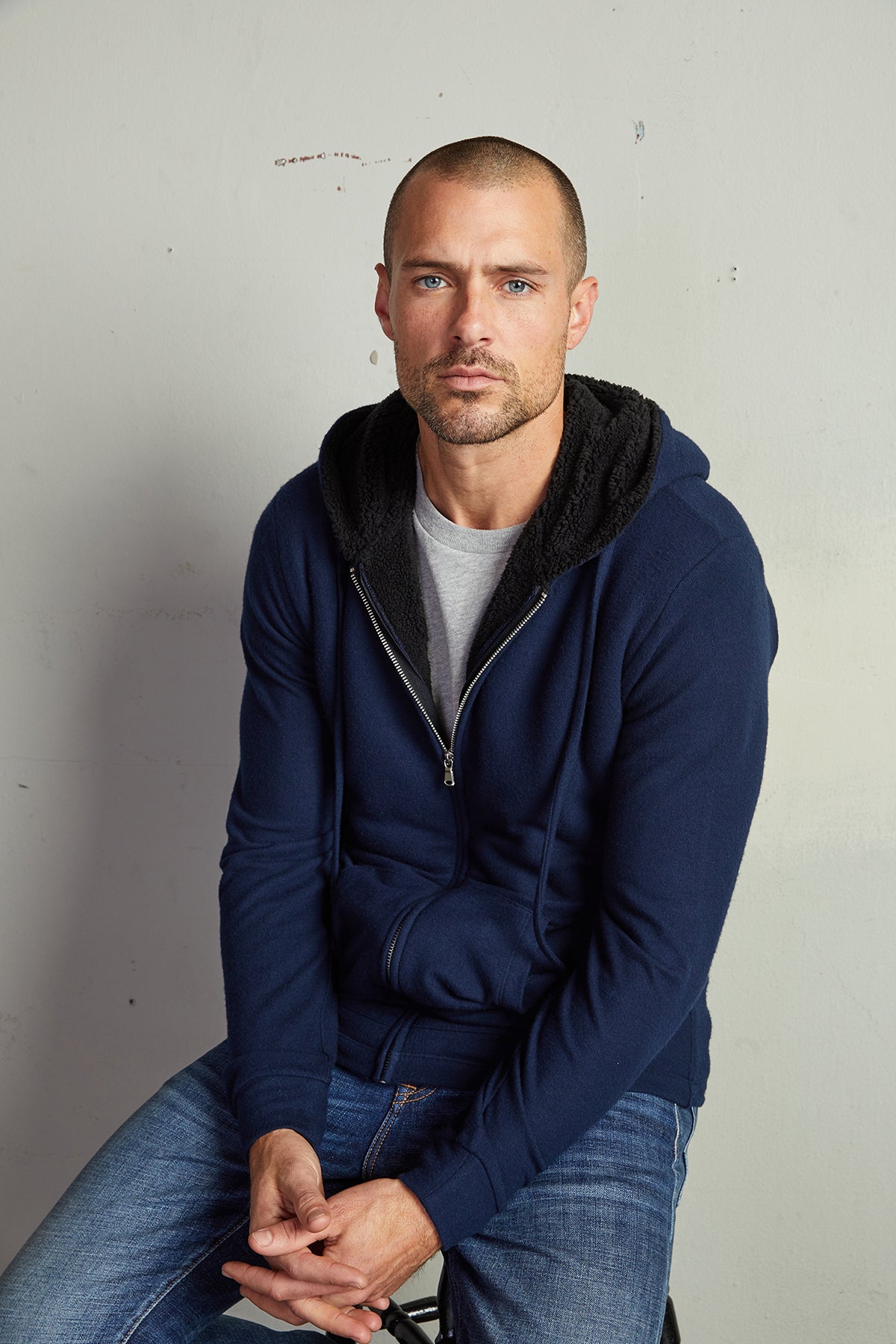 SALVADORE SHERPA LINED HOODIE - Velvet Staging 2.0