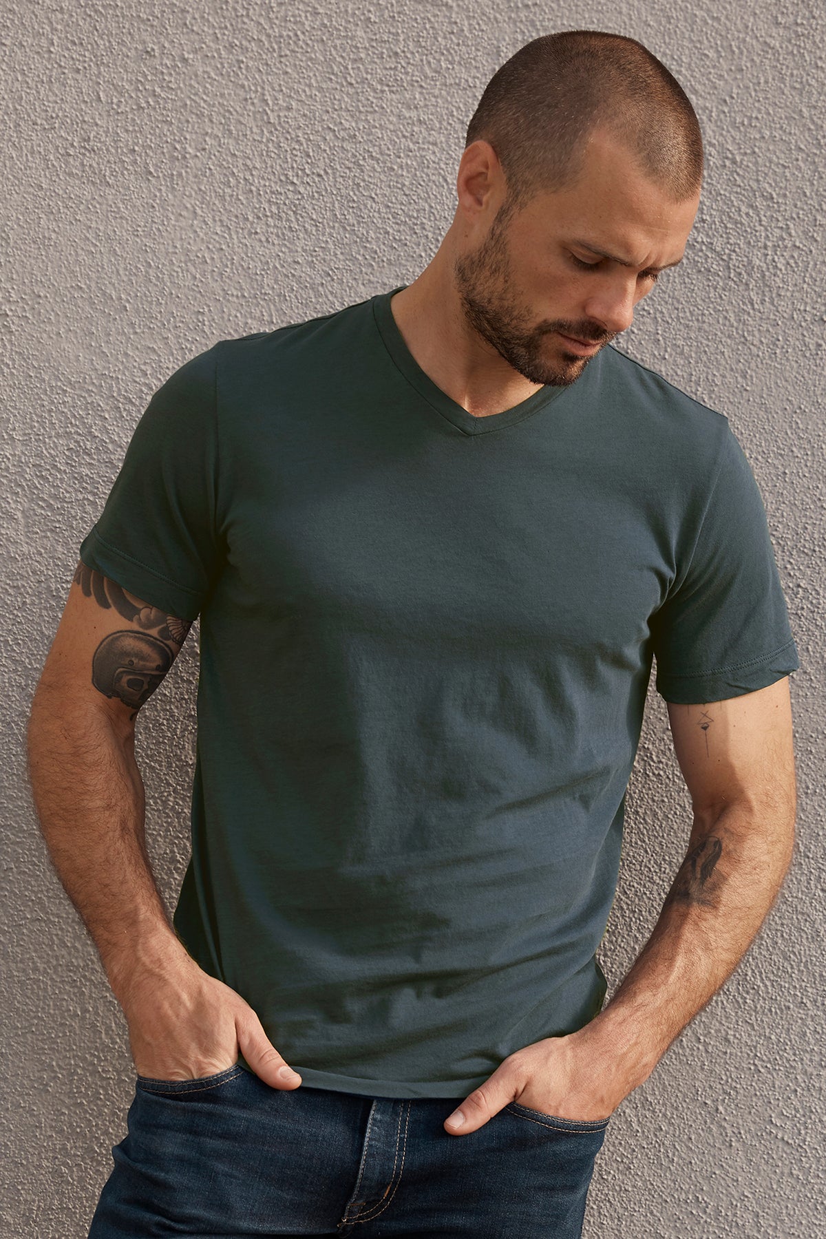 SAMSEN WHISPER CLASSIC V-NECK TEE - Velvet Staging 2.0