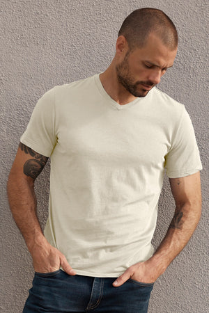 SAMSEN WHISPER CLASSIC V-NECK TEE - Velvet Staging 2.0